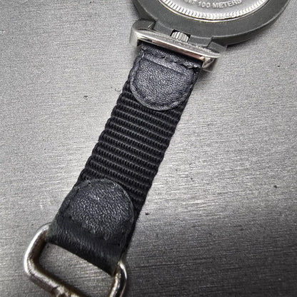 Victorinox Swiss Army Pocket Watch Men 48mm White Dial Black Tone 24723 New Batt10