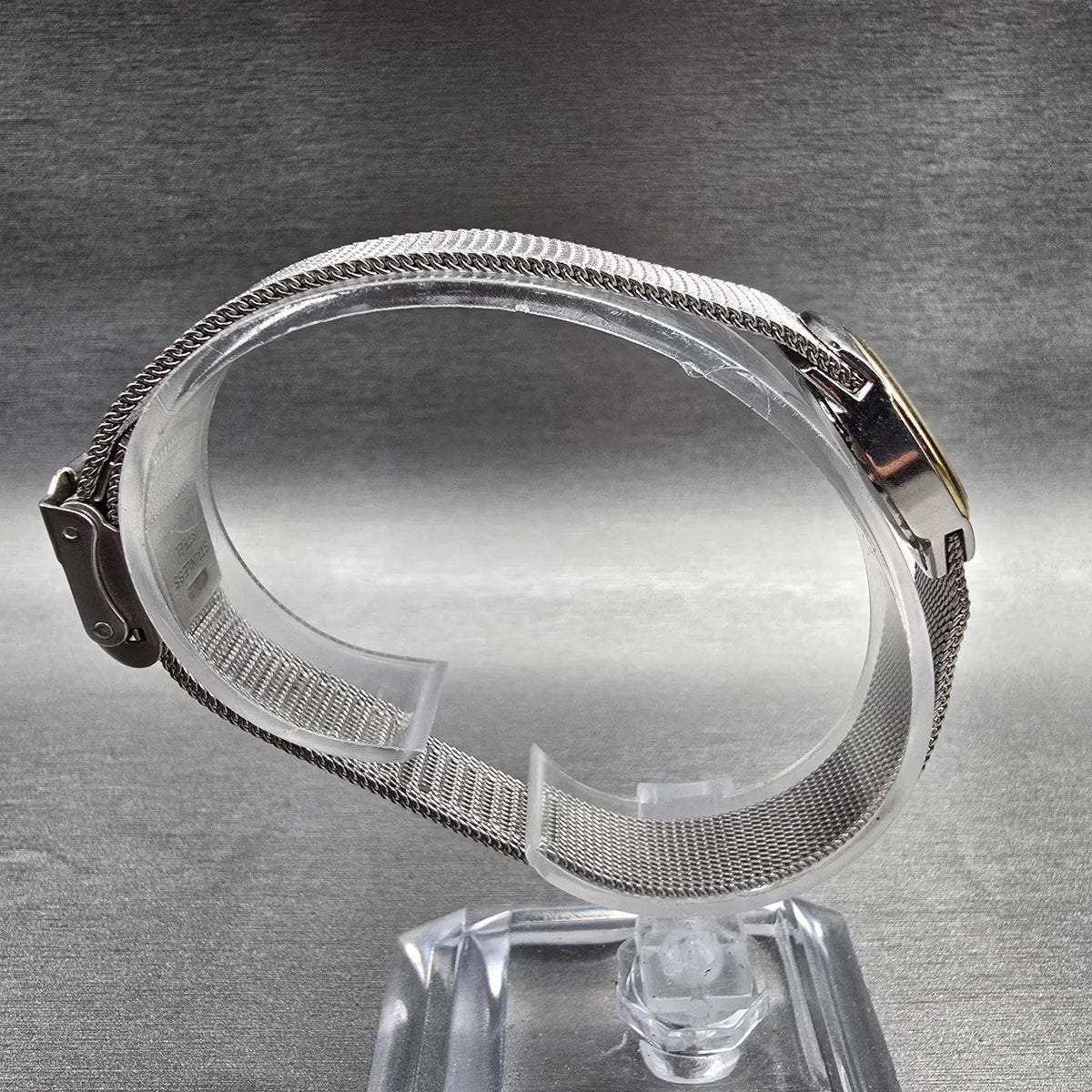 Skagen Watch Women 19mm Silver Dial Two Tone Round 502XSGS New Battery L8