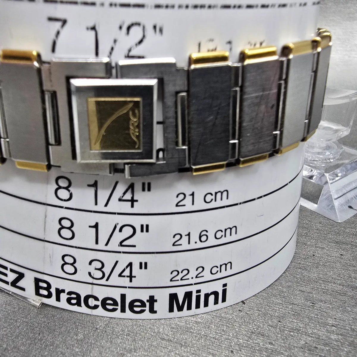 Seiko ARC Tank Watch Men 20mm White Dial Two Tone Rectangle 1220-5220 VTG PARTS11