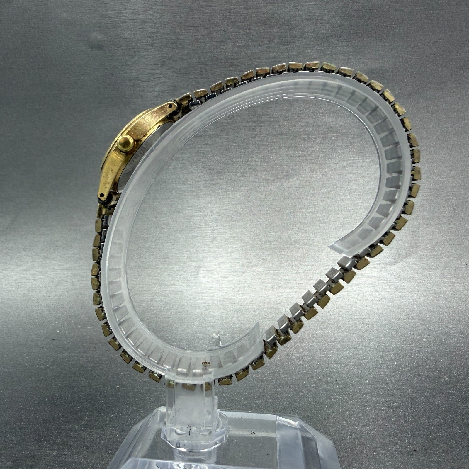 Seiko Watch Women 23mm Champagne Dial Gold Tone Round 4700-0059 New Battery VTG6