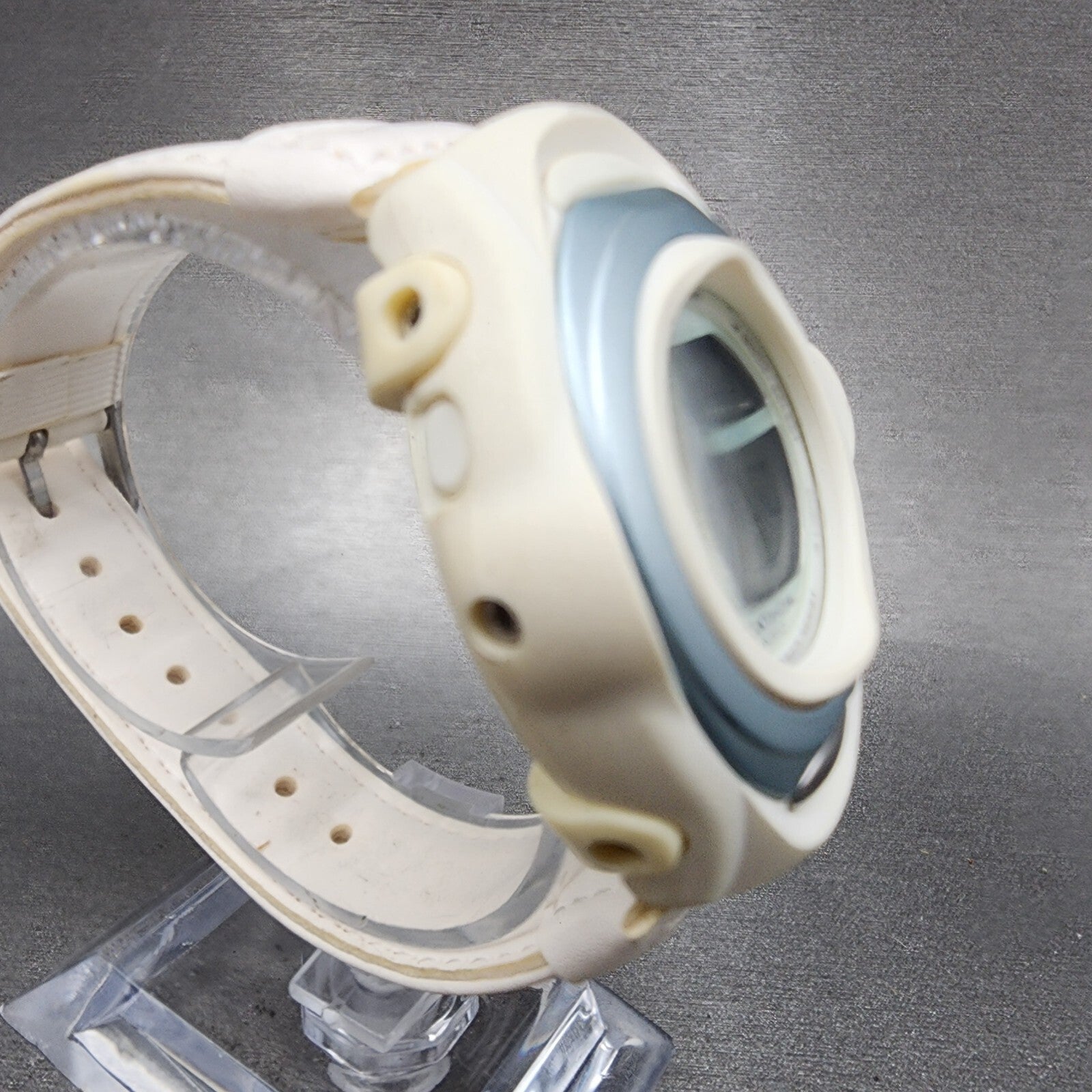 Casio BabyG BGC100 Watch Women 38mm Digital White Tone Round New Battery4