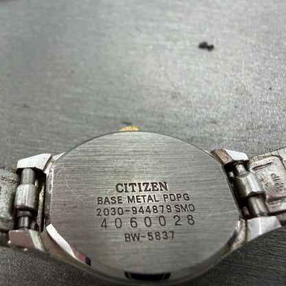 Citizen Seven Watch Women 19mm Gold Dial Two Tone 2030-944879 New Battery9