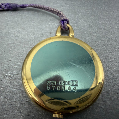 Seiko Pocket Watch Women 27mm Champagne Dial Gold Tone 2C21-0300 New Battery8