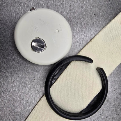 Pop Swatch Watch Watch Men White Dial White Case Round White Strap New Battery10