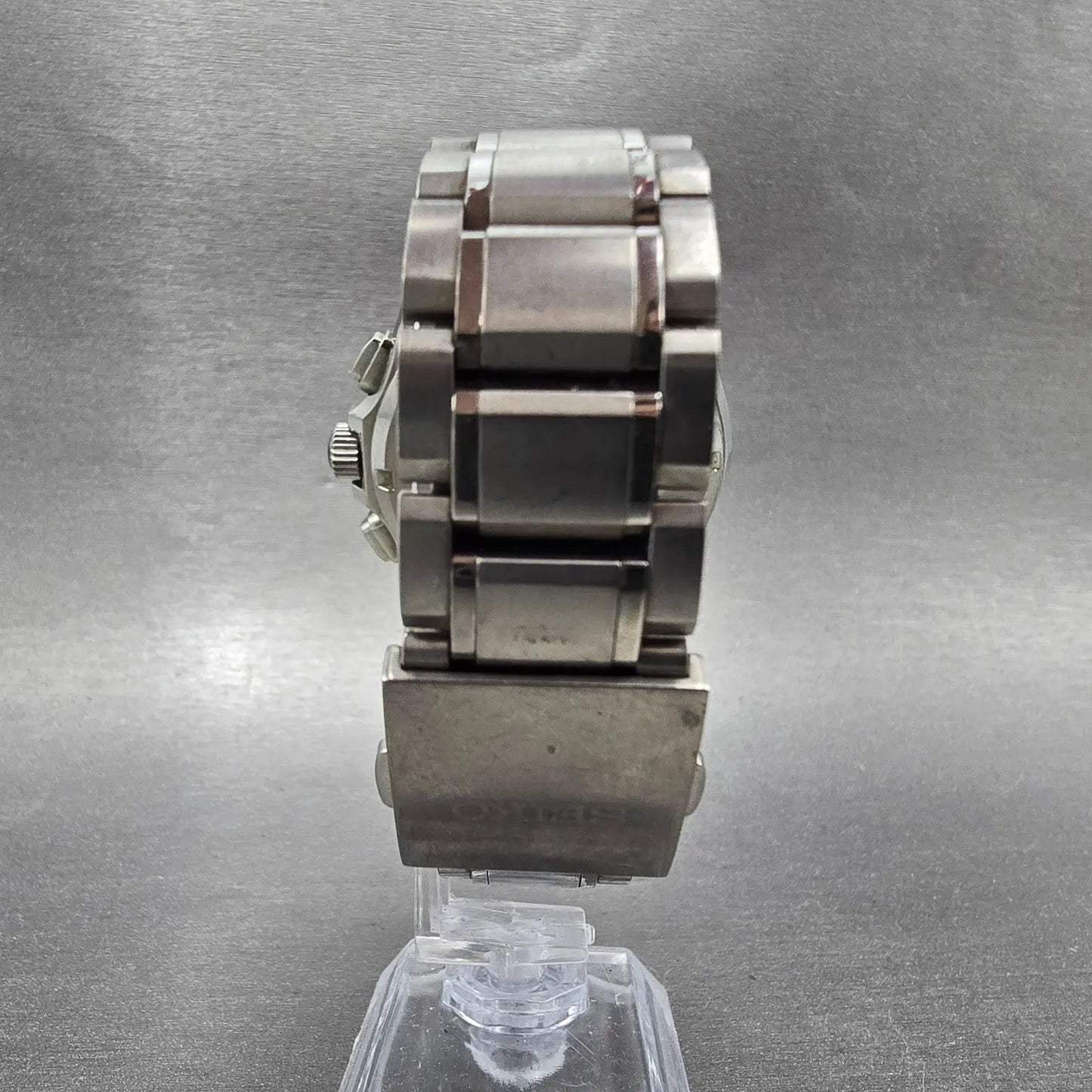 Seiko Astron GPS Watch Men45mm Black Dial Titanium Date World Time Solar Works7
