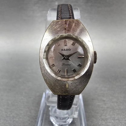 Rado Durance Watch Women 19mm Silver Dial Silver Tone Oval Manual Wind Runs VTG0