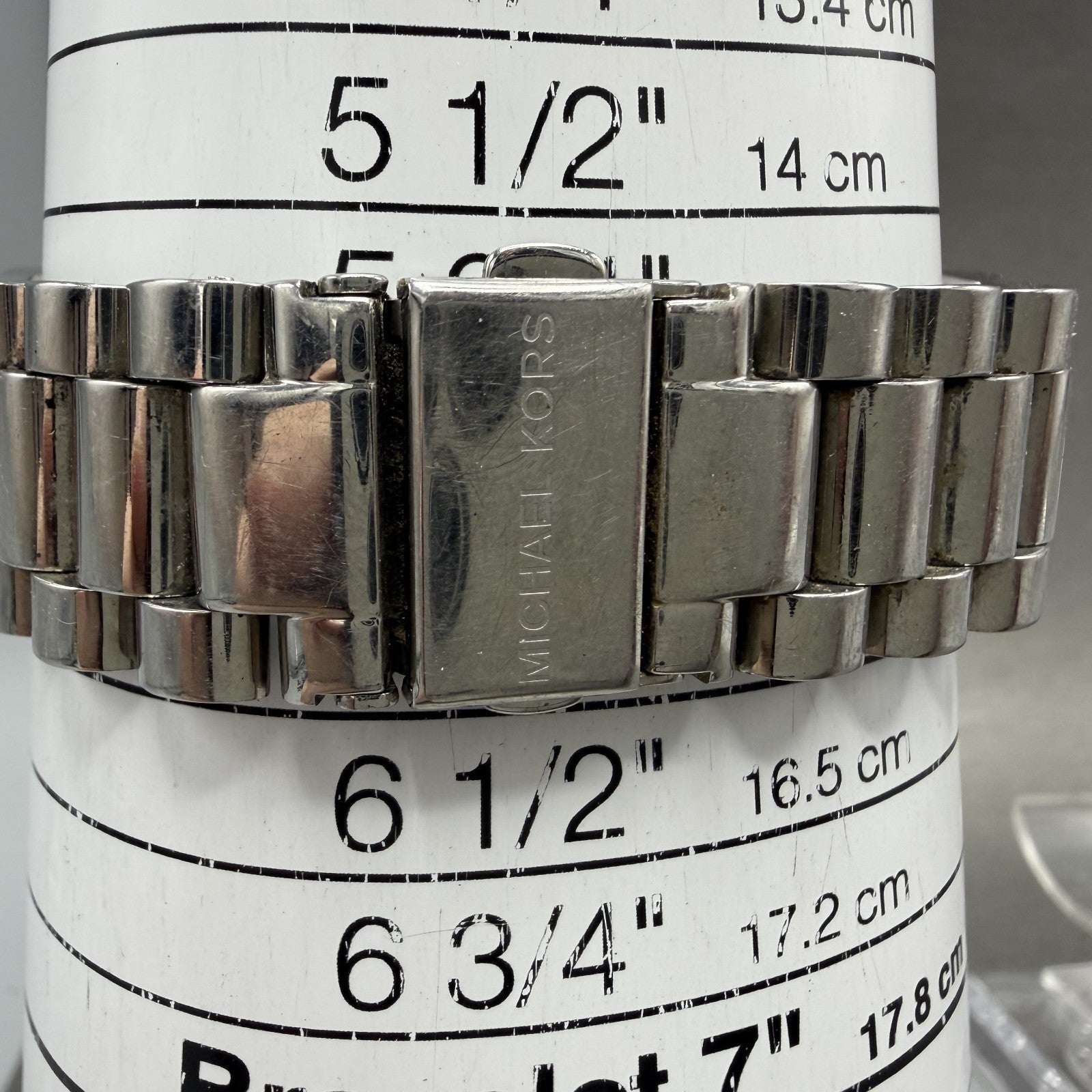 Michael Kors Blake Watch Women 42mm Silver Dial Silver Tone Round MK3243 NewBatt10