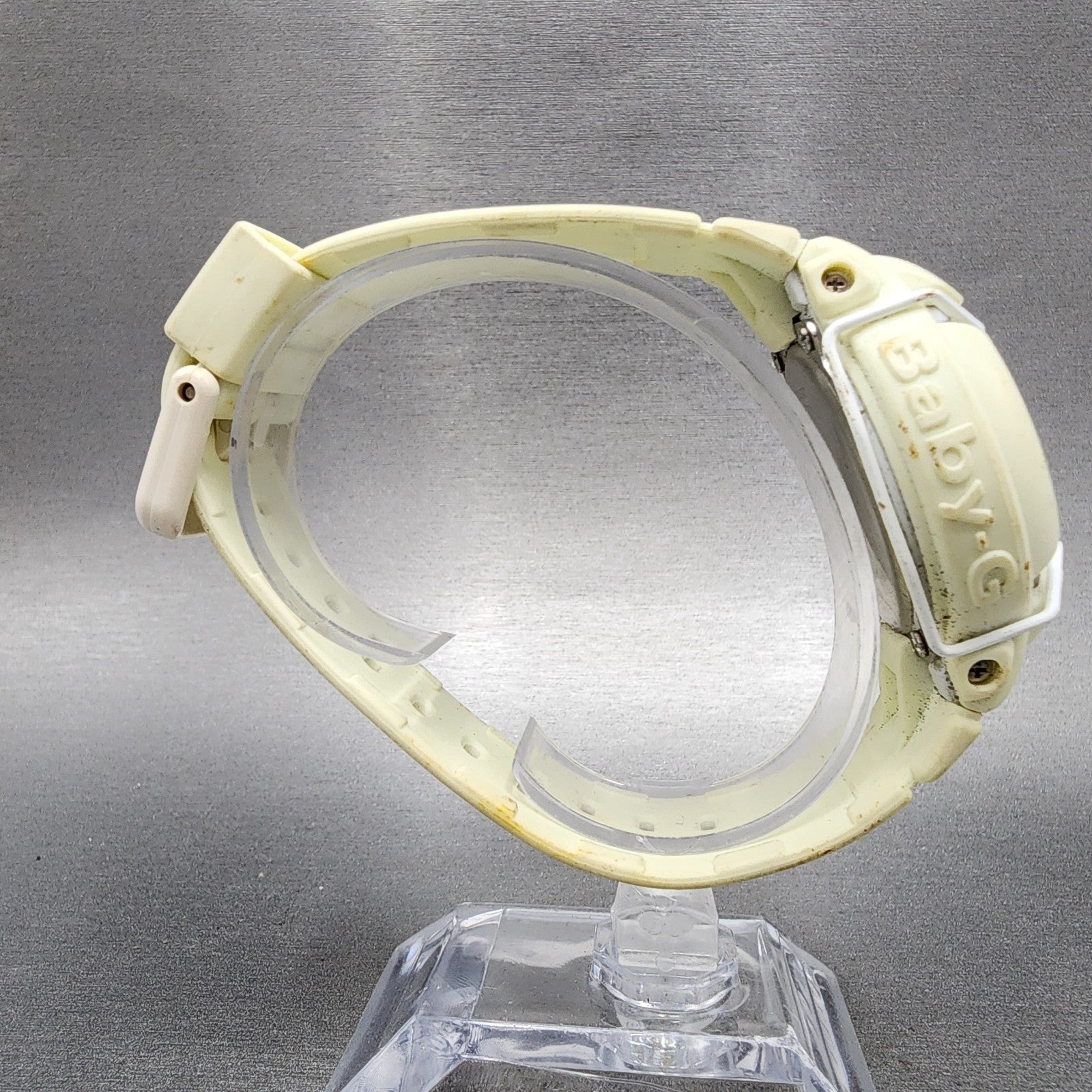 Casio BabyG BG24 Watch Women 42mm Green Dial White Tone Round New Battery8