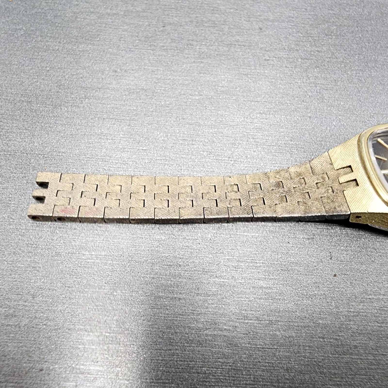 VTG Seiko Watch Women 19mm Brown Dial Gold Tone Rectangle READ!!!!!! Manual6