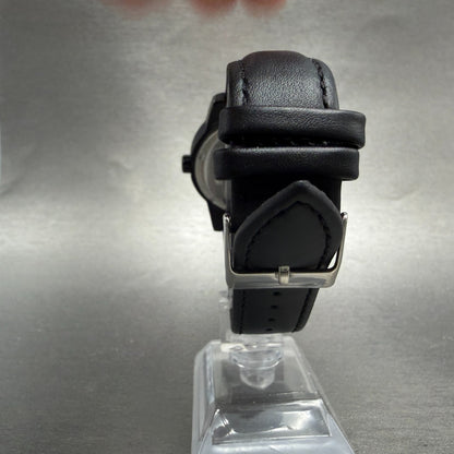 Wenger Watch Men 41mm Black Dial Black Tone Date 7281X Round New Battery7