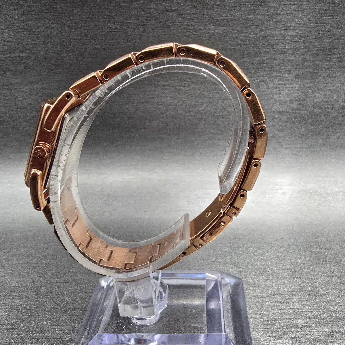 Seiko Wired Watch Women 17mm MOP Dial Rose Gold Rectangle 1N01-0JZ0 New Battery6