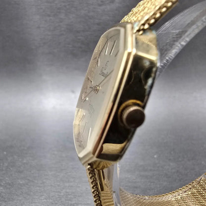 Armitron Deauville Watch Men 31mm Champagne Dial Gold Date PARTS VTG Quartz3