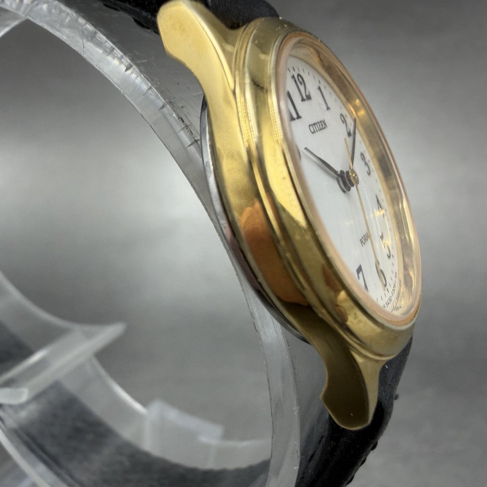 Citizen Forma Watch Women 24mm White Dial Gold Tone Round 5430-F40063 New Batt A3