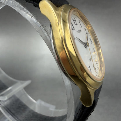 Citizen Forma Watch Women 24mm White Dial Gold Tone Round 5430-F40063 New Batt A3