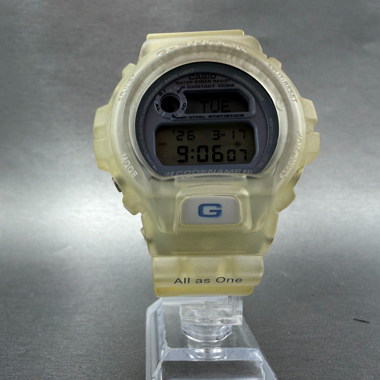 Casio G-Shock DW-6910K Watch Men 50mm Digital Clear Alarm Chrono ICERC New Batt5
