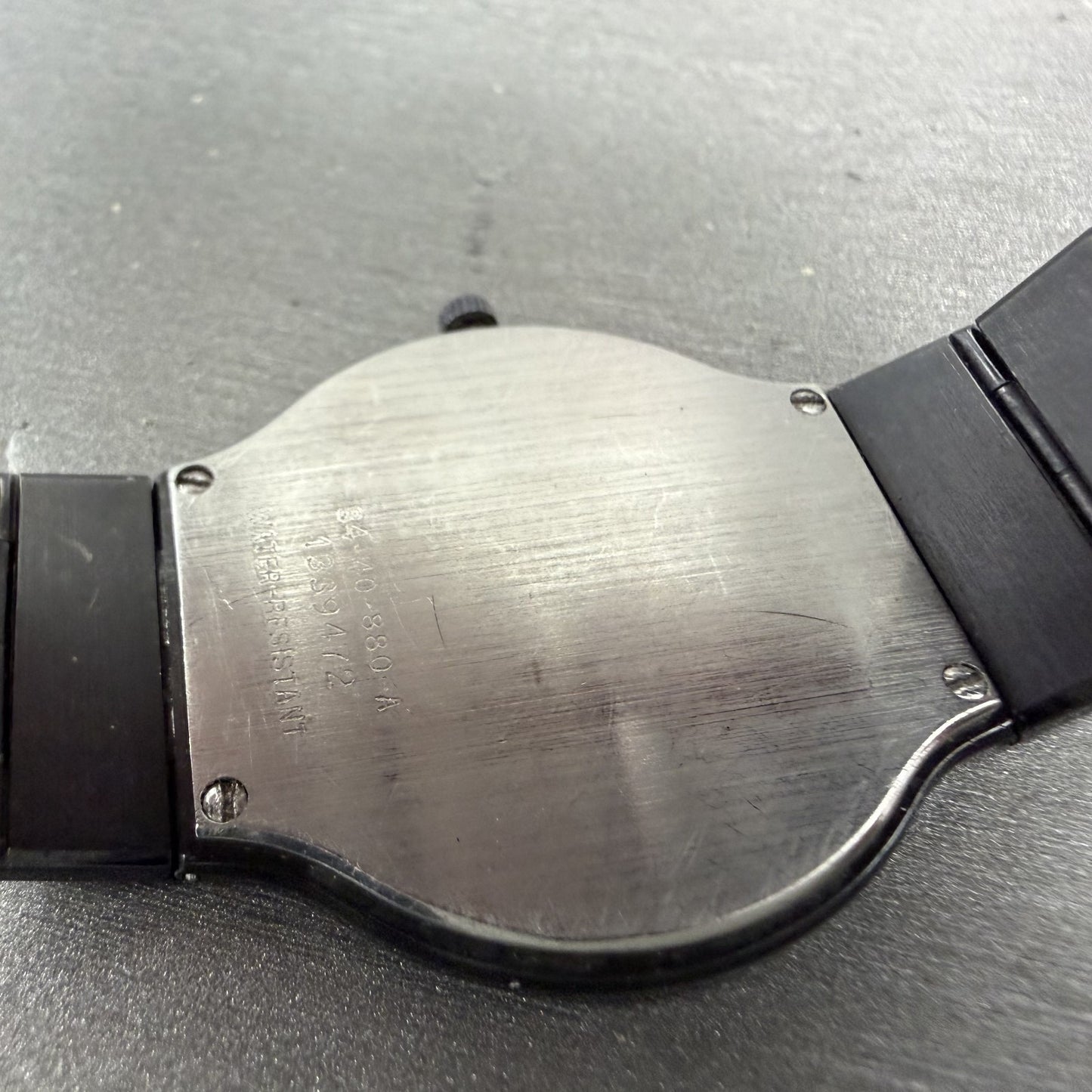 Movado Museum Watch Men 32mm Black Dial Black Tone Round 8440880 New Battery10