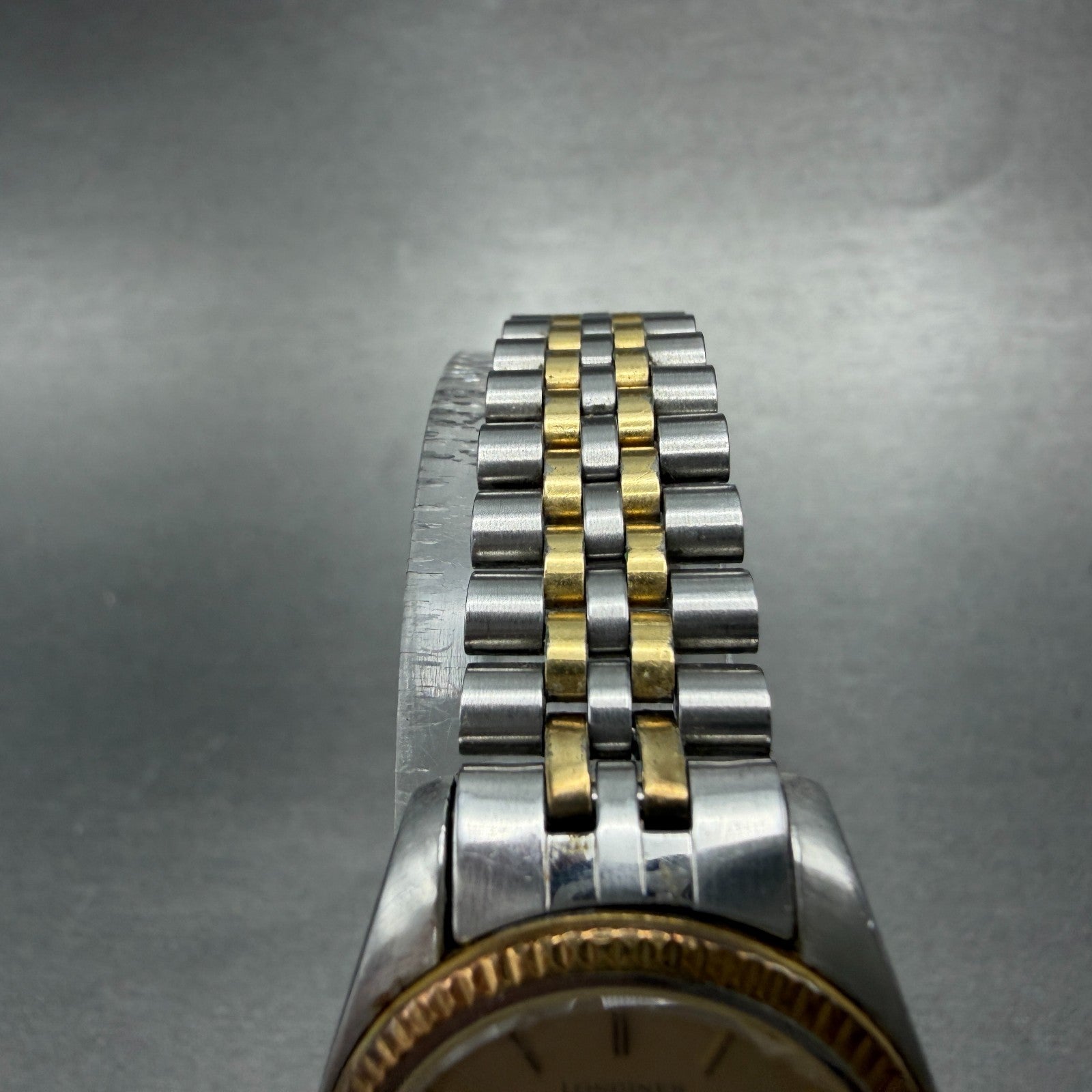 Longines Watch Women 26mm Champagne Dial Two Tone Date 152 1645 PARTS VTG5