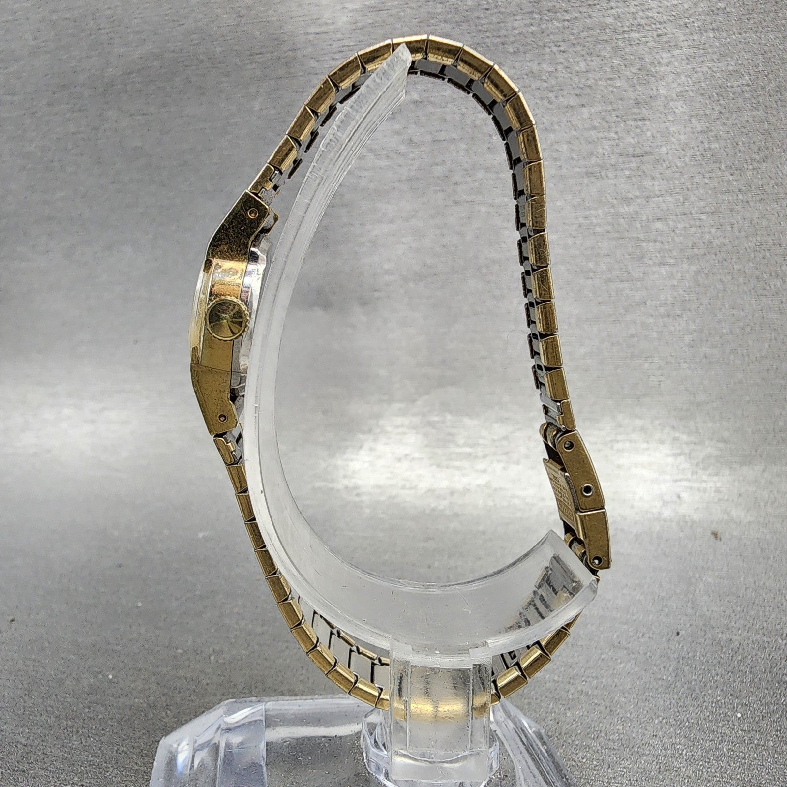 Seiko Watch Women 16mm Gold Dial Gold Tone Manual Round 110069 Runs VTG6