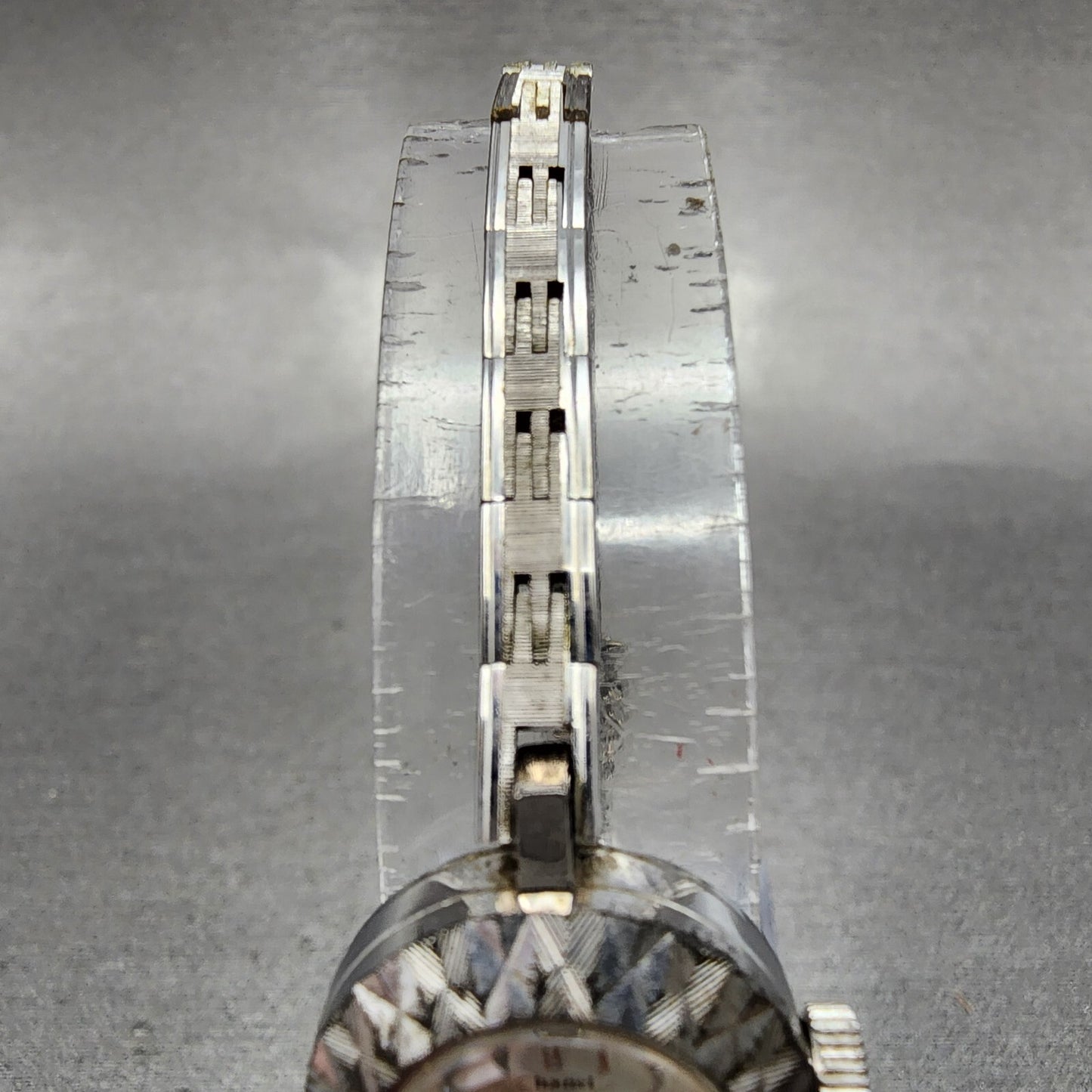 Orient Chanel Watch Women 15mm Silver Dial White Gold Plated Oval Manual Wind4