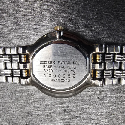 Citizen Elegance Watch Women 23mm MOP Dial Two Tone Round 3220-325303 New Batt10