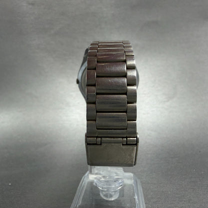Seiko Alba Watch Men 36mm Silver Dial SIlver Tone Date Y142-8160 New Battery VTG7
