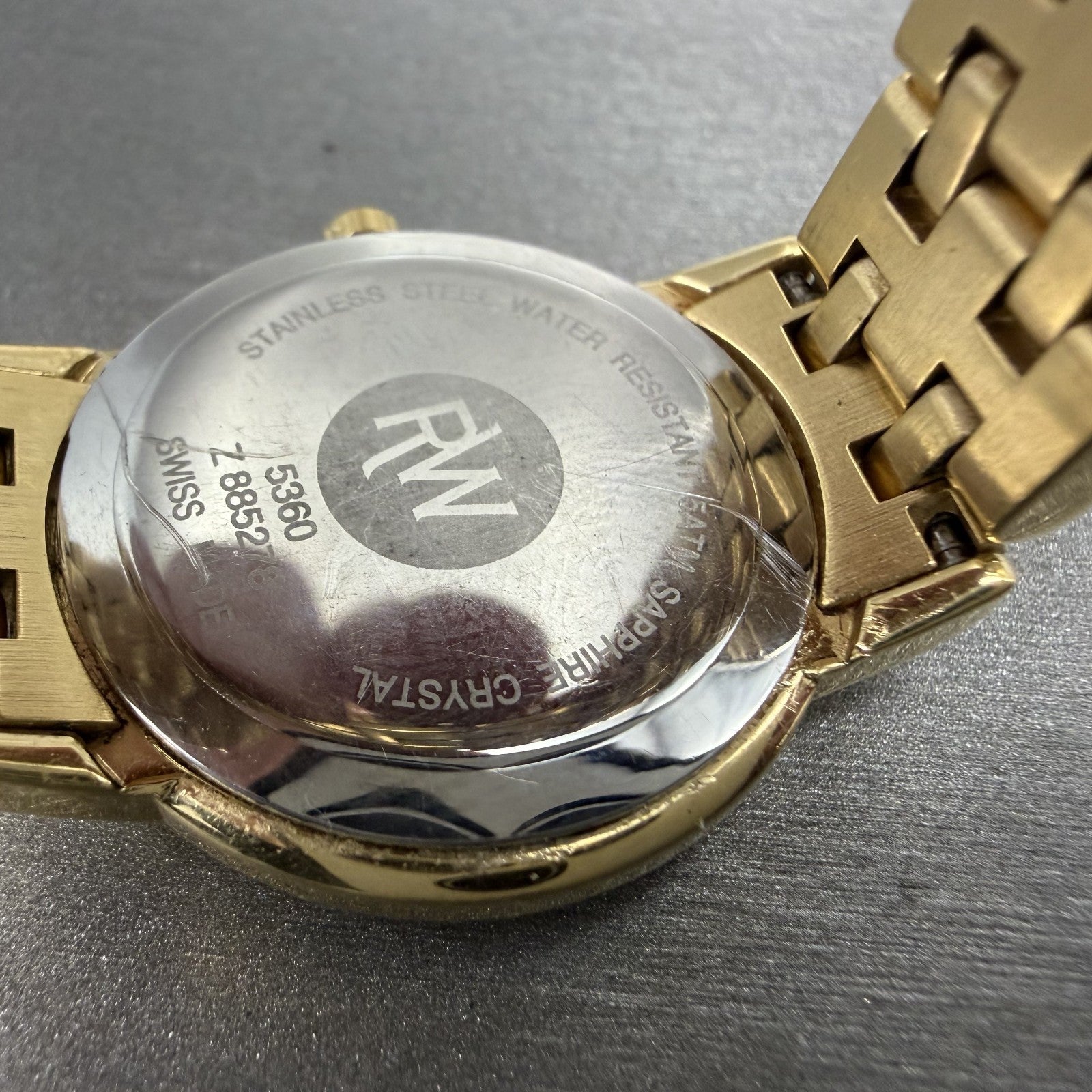 Raymond Weil Tango Watch Women 28mm Cream Dial Gold Plated Date New Battery 53609