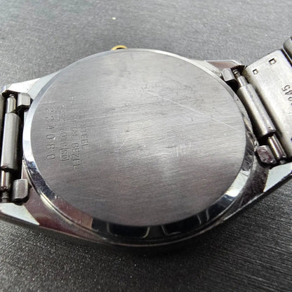 Seiko Watch Men 33mm Silver Dial Two Tone Date Round 6432-7019 PARTS10