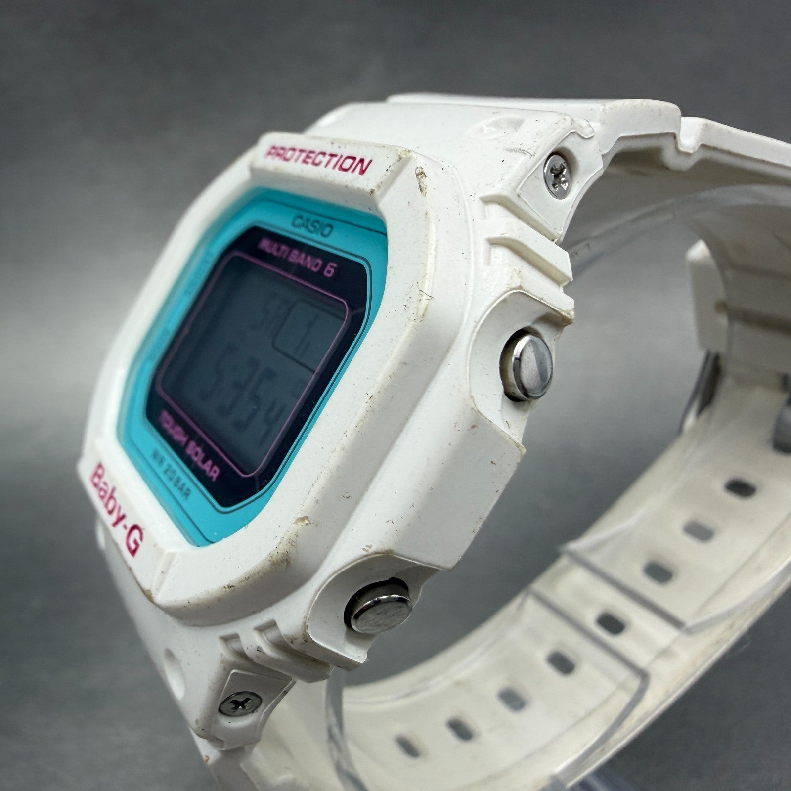 Casio baby-G BGD-5000 Watch Women 40mm Digital White Alarm Chrono Solar Works2