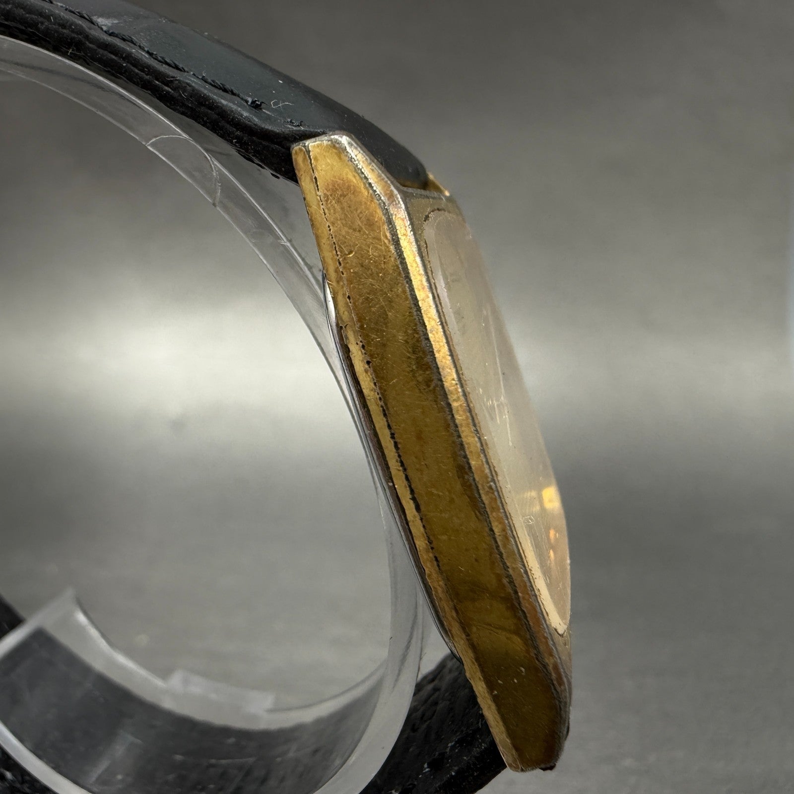 Seiko Tank Watch Men 28mm Champagne Dial Gold Tone Date 6532-5250 New Battery S24