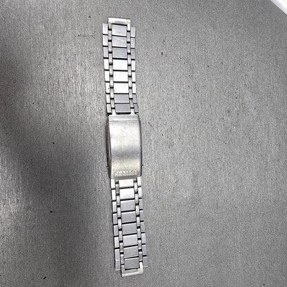 Citizen Bracelet 12mm Stainless Steel Silver Tone Tri Folding Clasp Vintage0