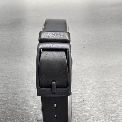 Swatch MISS PINSTRIPE Watch Women Black Dial Black Tone Round LA100 New Battery7