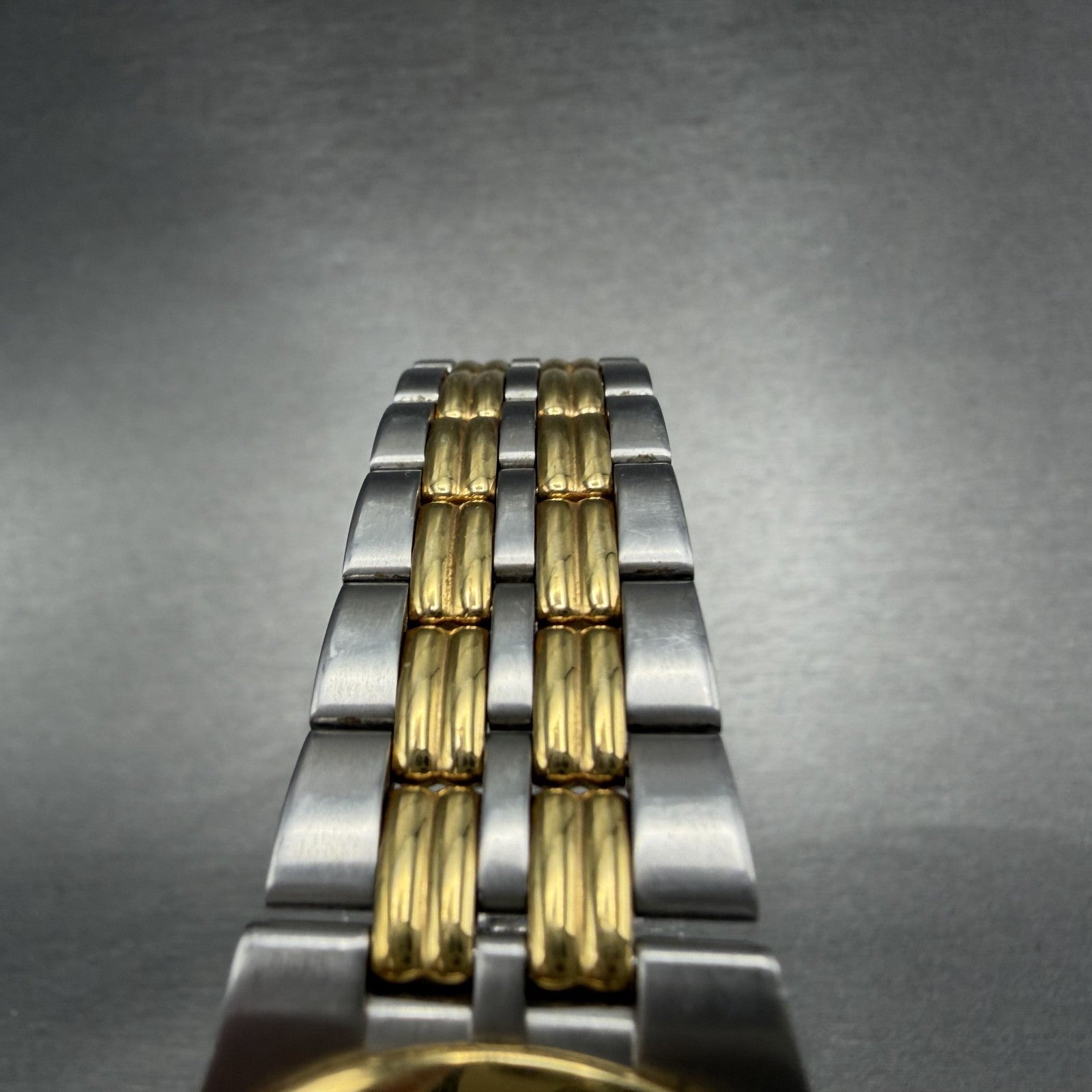 Longines Master Piece Watch Men 32 Gold Dial Two Tone Date Round 7283 New batt4