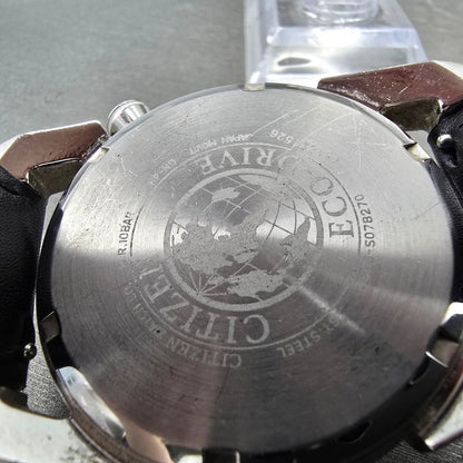 Citizen Eco-Drive 41mm White Camo Dial Steel Daydate Round AW0011-09J Works9