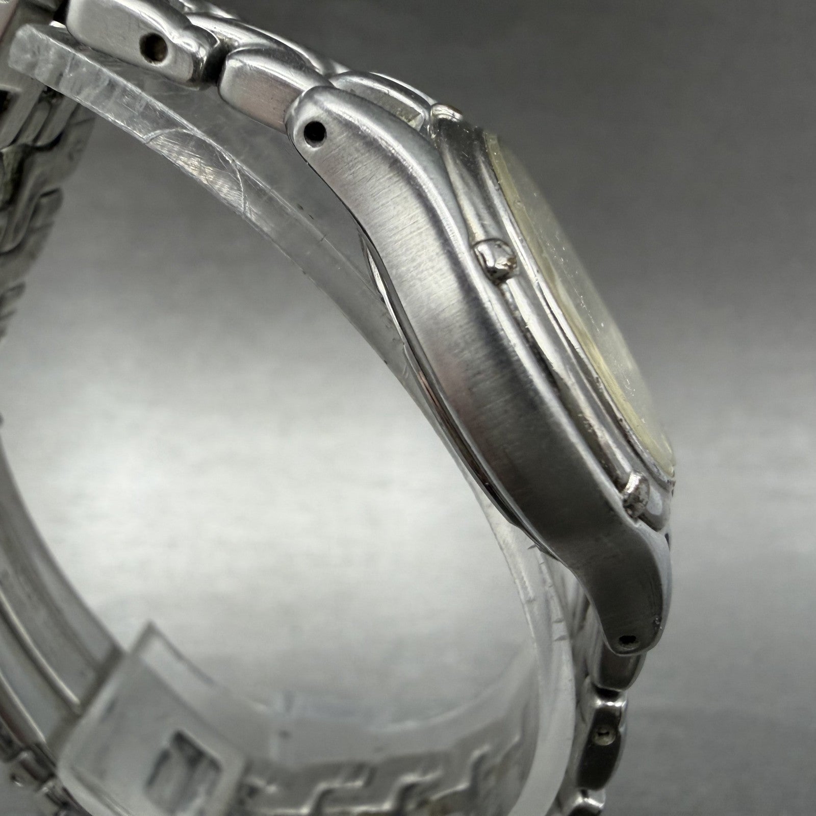 Seiko Watch Women 26mm Cream Dial Silver Tone Date Round 7N82-0599 New Battery Y3