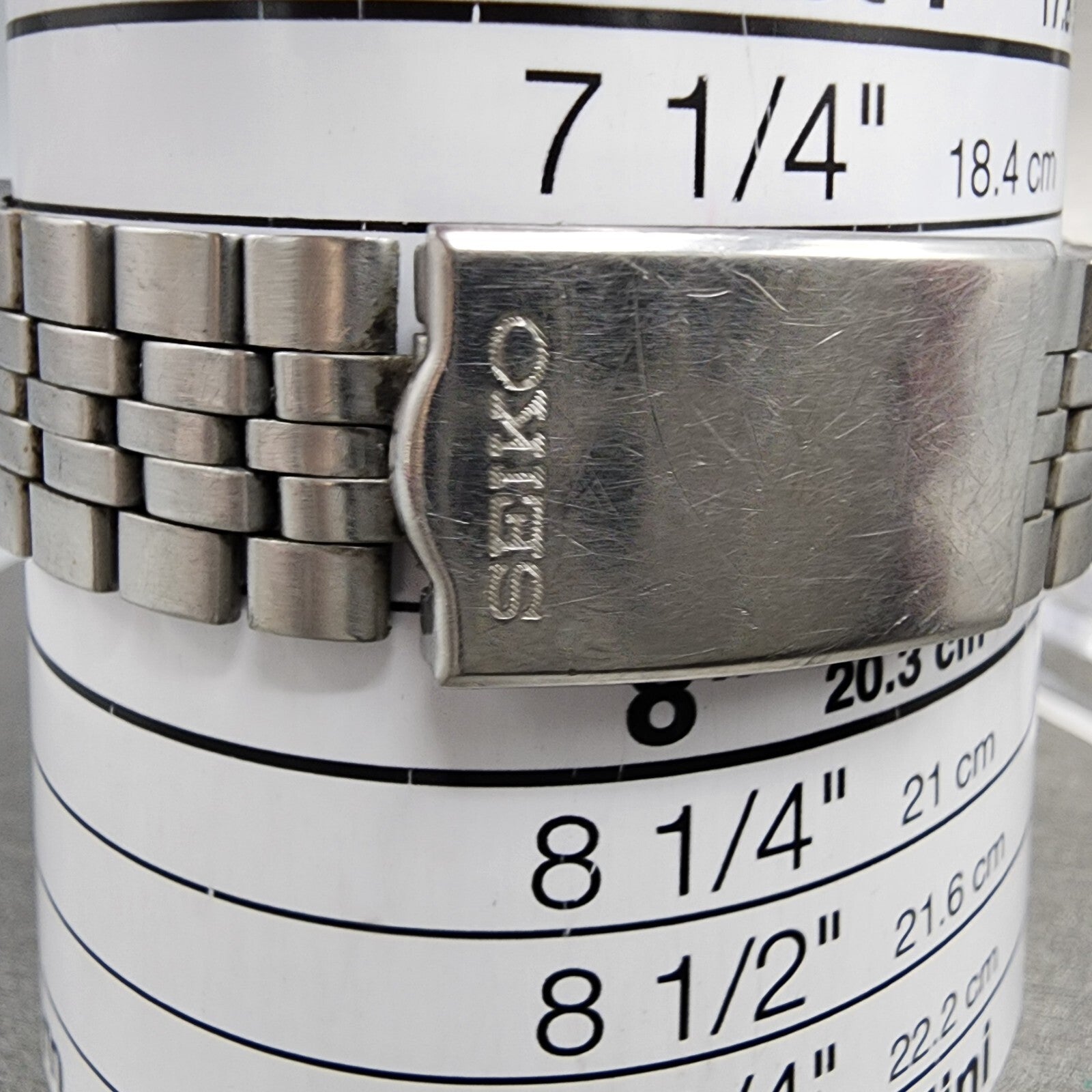 Seiko Digital Watch Men 33mm Alarm Chrono Steel Rectangle G7574050 PARTS11