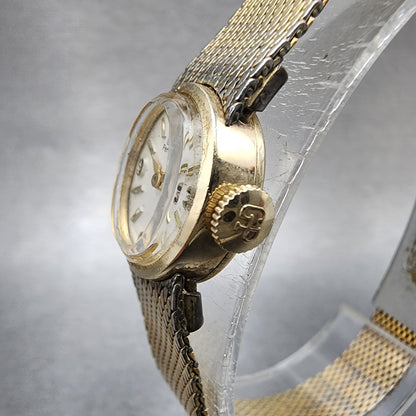 Girard Perragaux Watch Women 15mm White Dial 10K Gold Filled Manual Wind Runs2