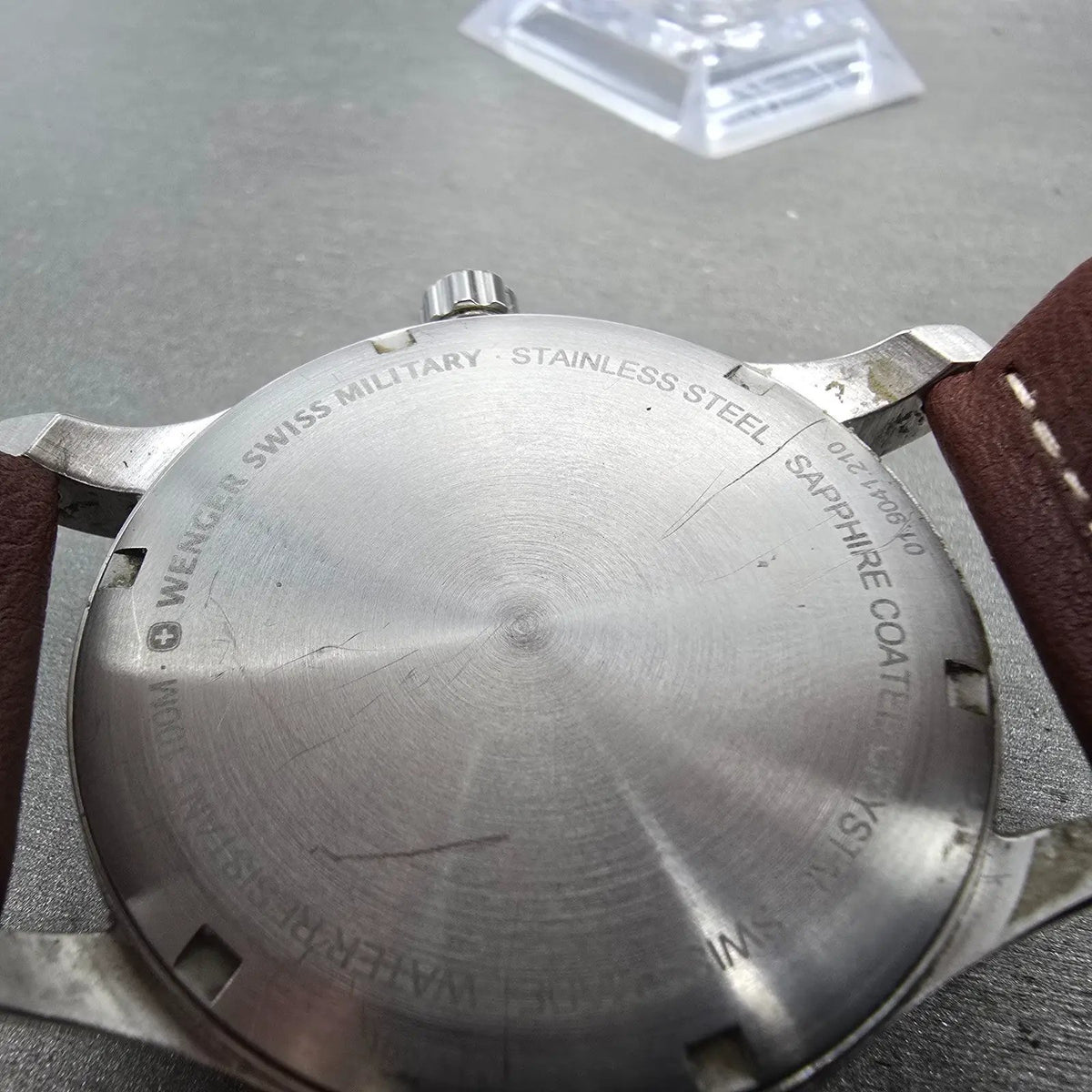 Wenger Swiss Military Terragraph Watch Men 42mm Gray Dial Steel Date New Battery10