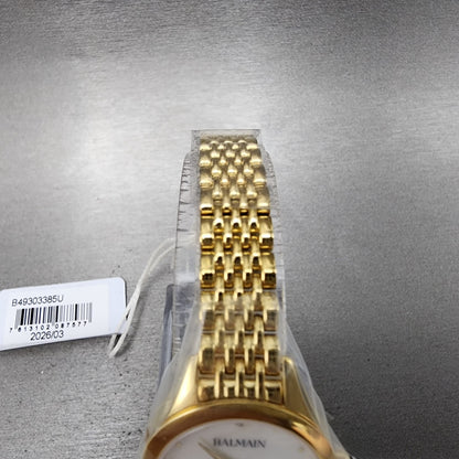 Balmain De Balmain Watch Women 25mm MOP Dial Gold Tone Diamond Markers6