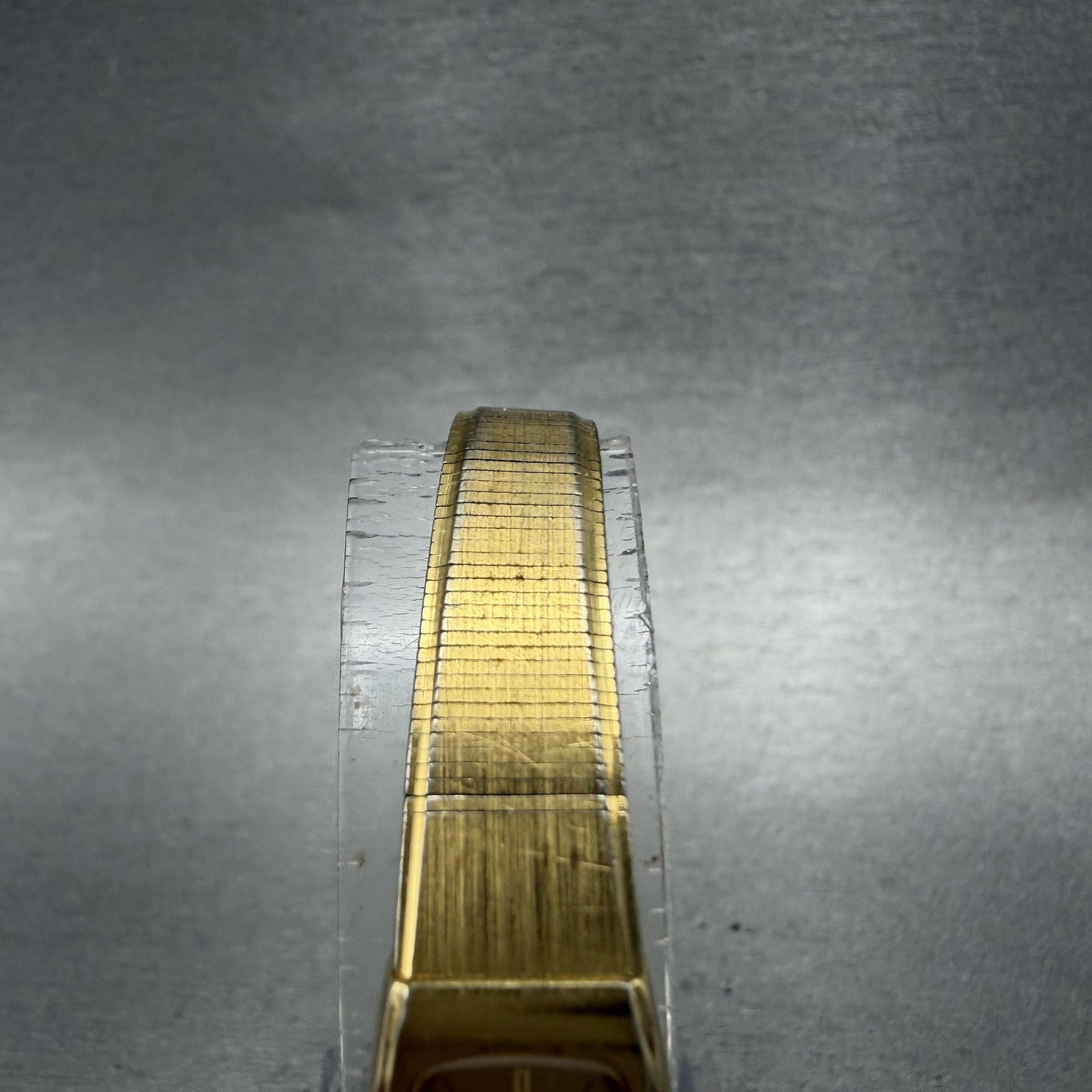 Seiko Tank Watch Women 13mm Champagne Dial Gold Tone Rectangle 2e205139 NewBatt4