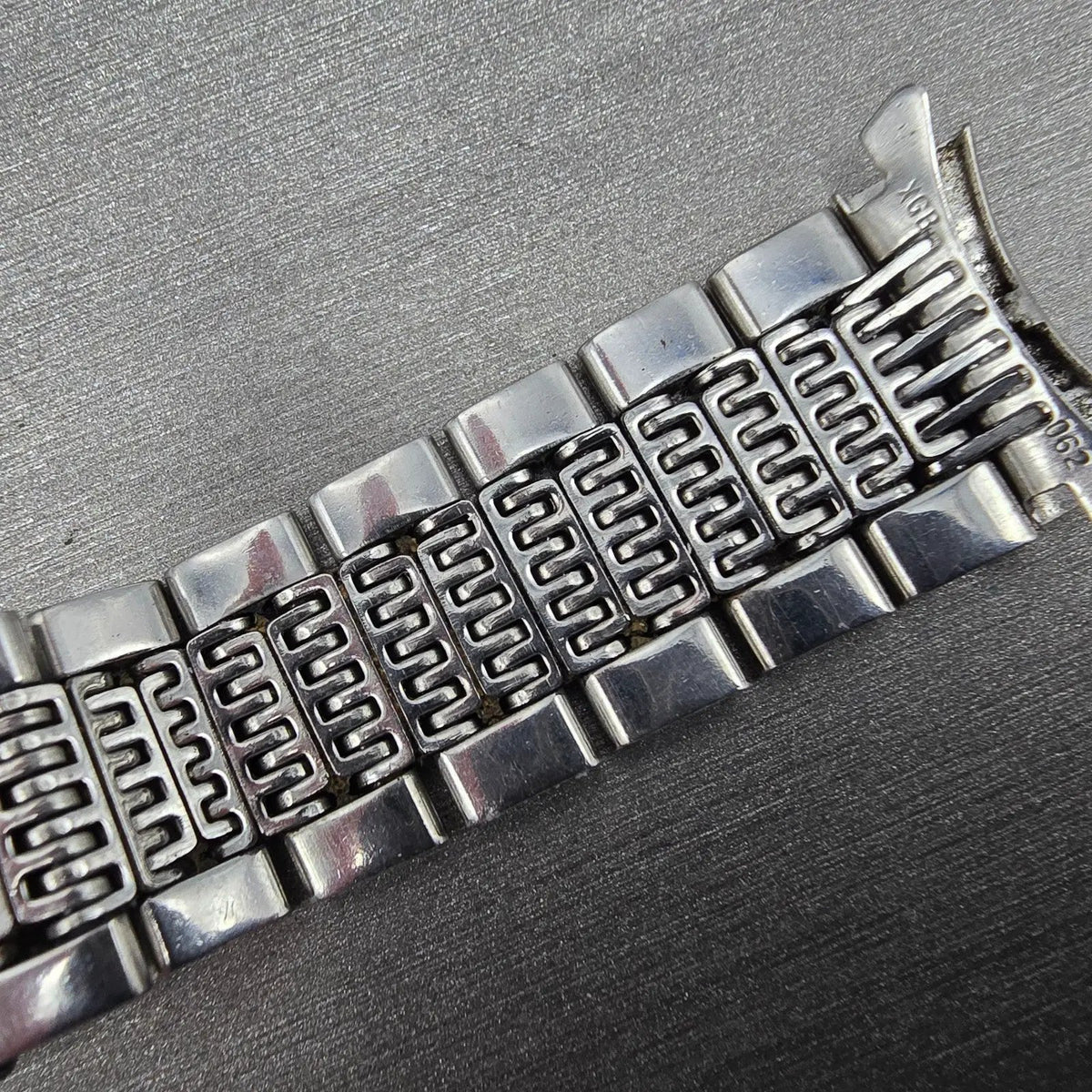 Seiko Lord Maitic Beads Of Rice Bracelet 18mm Stainless Steel XGB062 VTG JDM13