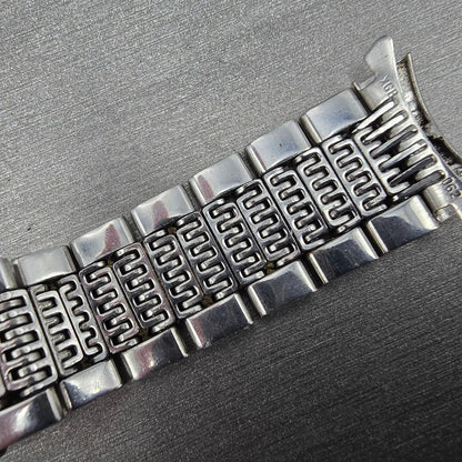 Seiko Lord Maitic Beads Of Rice Bracelet 18mm Stainless Steel XGB062 VTG JDM13