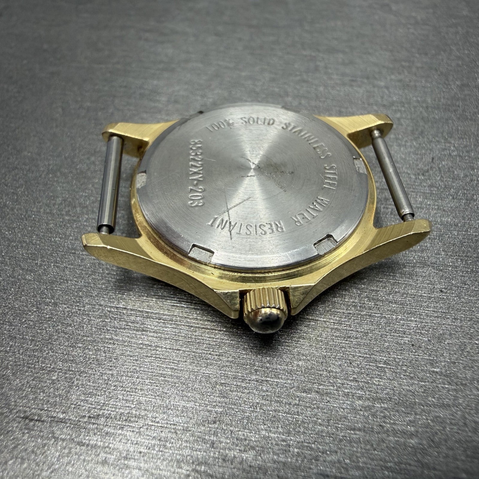 LL Bean Field Watch Women 27mm Gray Dial Gold Tone Date Round Vintage PARTS9
