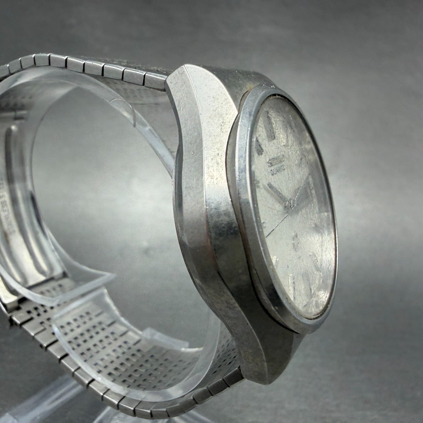 Seiko Watch Men 36mm Silver Dial Silver Tone Daydate 0843-8041 New Battery VTG3