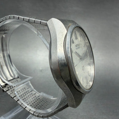 Seiko Watch Men 36mm Silver Dial Silver Tone Daydate 0843-8041 New Battery VTG3