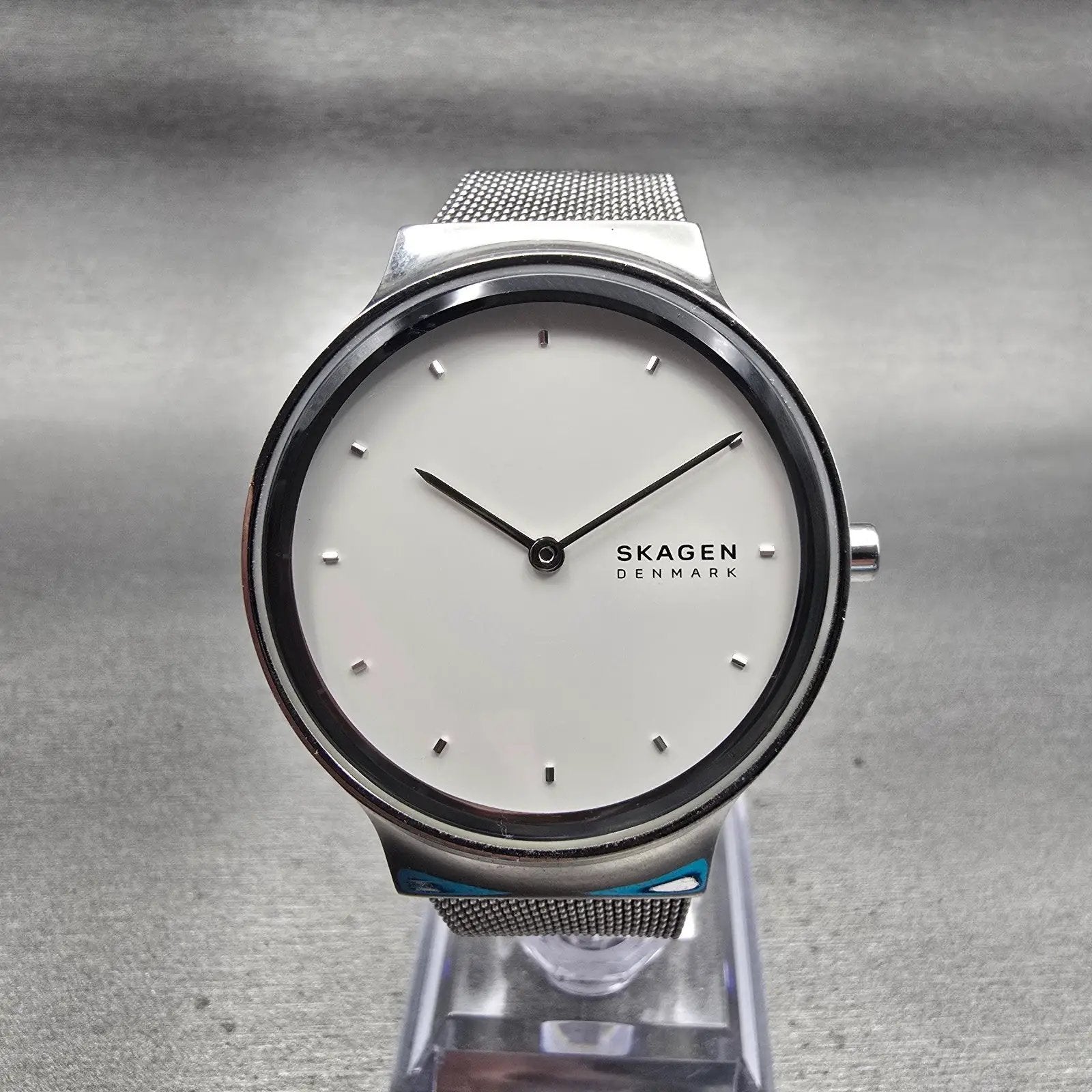 Skagen Freja Watch Women 34mm White Dial Silver Tone Round SKW2823 New Battery0