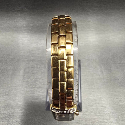 Seiko Lassale Watch Women 13mm Blue Dial Gold Tone Gemmed 2E20-6899 New Battery4