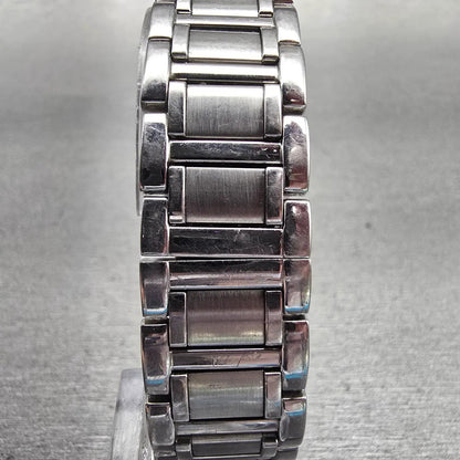 Bulova Watch Women 26mm MOP Dial Silver Tone Gemmed Square 96R107 New Battery7