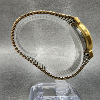 VTG Benrus Watch Men 32mm Champagne Dial Gold Tone Round New Battery