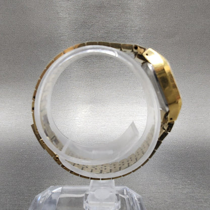 VTG Seiko Watch Women 18mm White Dial Gold Plated Rectangle Manual Wind Runs8
