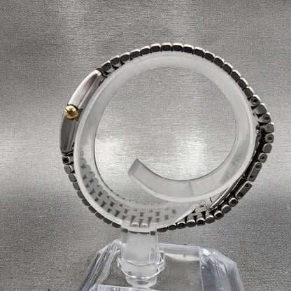Ebel Classic Wave Watch Women 21mm White Dial Two Tone 18k Gold Round New Batt6
